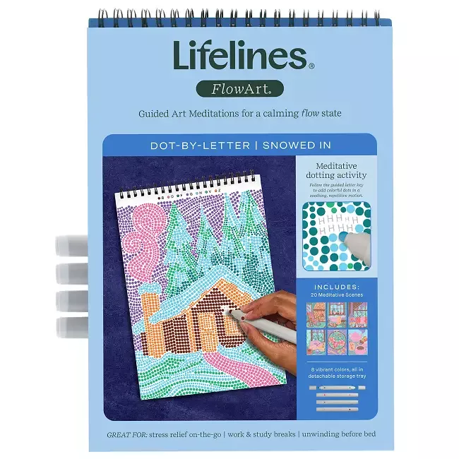 Lifelines FlowArt™: Dot-By-Letter Snowed In