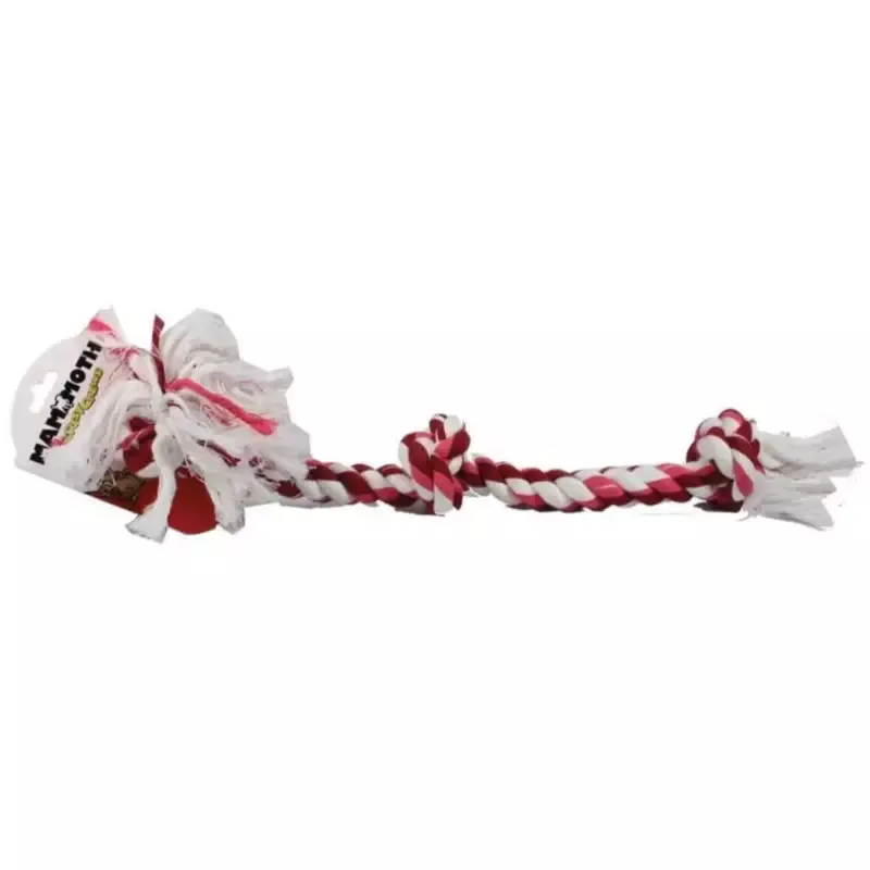 Mammoth Flossy Chews Color Rope Bone – 3 Knot Large Multi-Color