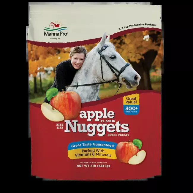Manna Pro Bite-Size Apple Nuggets Horse Treats