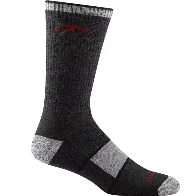 Men’s Hiker Boot Full Cushion Midweight Hiking Socks, Black