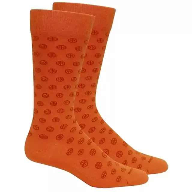 Men’s Hoops Basketball Socks, Orange
