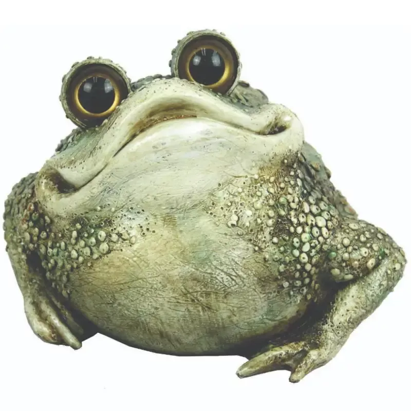 Michael Carr Designs™ Resin ‘Kenzie Toad’ Croaker Motion Activated Statuary