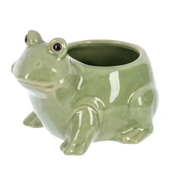 Mini Frog Planter – Glazed Ceramic