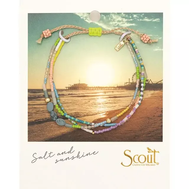 Mixed Media Bracelet – Harmony/Blue Howlite/Gold
