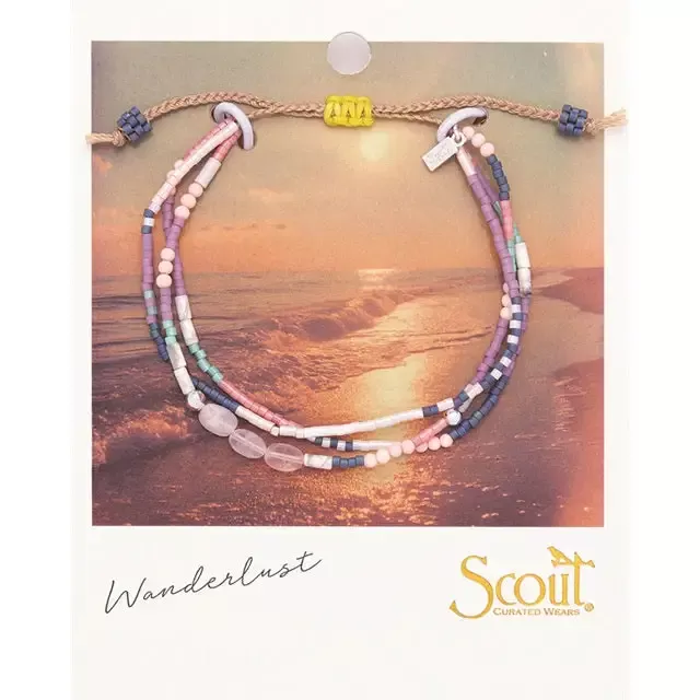 Mixed Media Bracelet – Heart/Rose Quartz/Silver