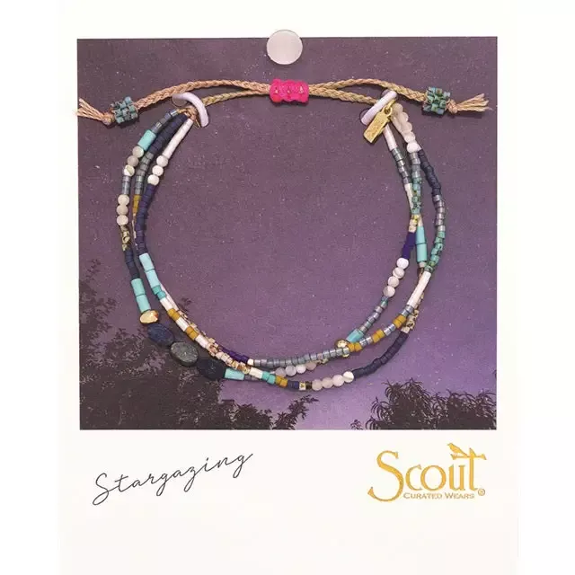 Mixed Media Bracelet – Truth/Lapis/Gold