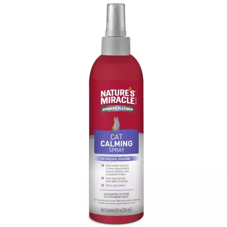 Nature’s Miracle Advanced Platinum Cat Calming Spray, 8 oz.