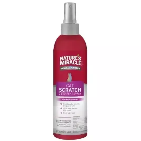 Nature’s Miracle Advanced Platinum Cat Scratch Deterrent Spray, 8 oz.