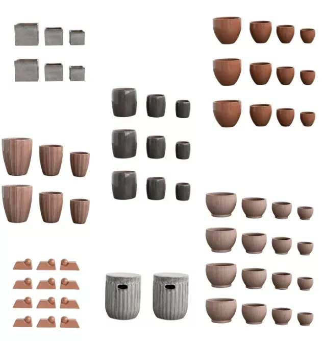Neutral Pallette Pots