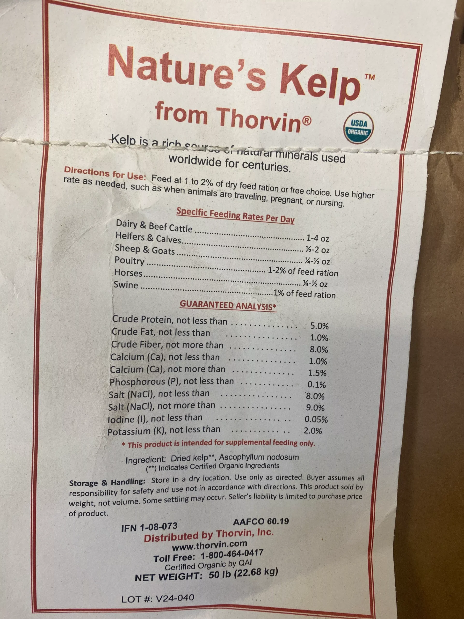 OG Thorvin Nature's Kelp