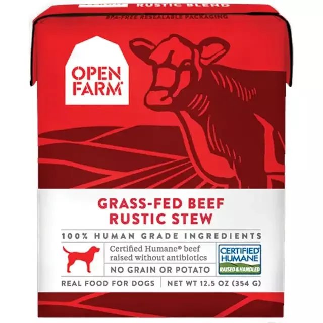 Open Farm Grass-Fed Beef Rustic Stew Wet Dog Food