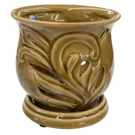 Orchid Planter, Ceramic Glazed – Hilo Round
