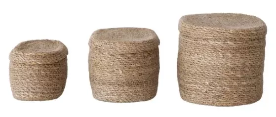 Oval Hand-Woven Seagrass Baskets