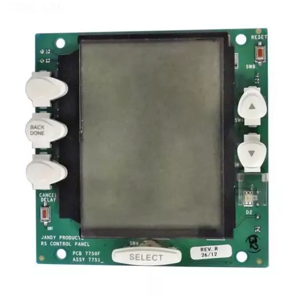 PCB SubAssembly w/White Buttons and LCD