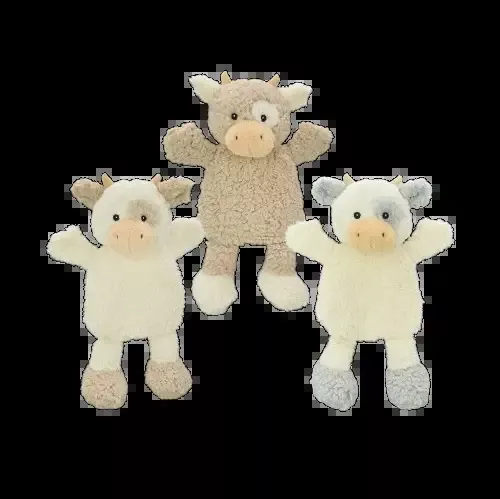 Pet Envy Crinkle Cow Flatties – Assorted