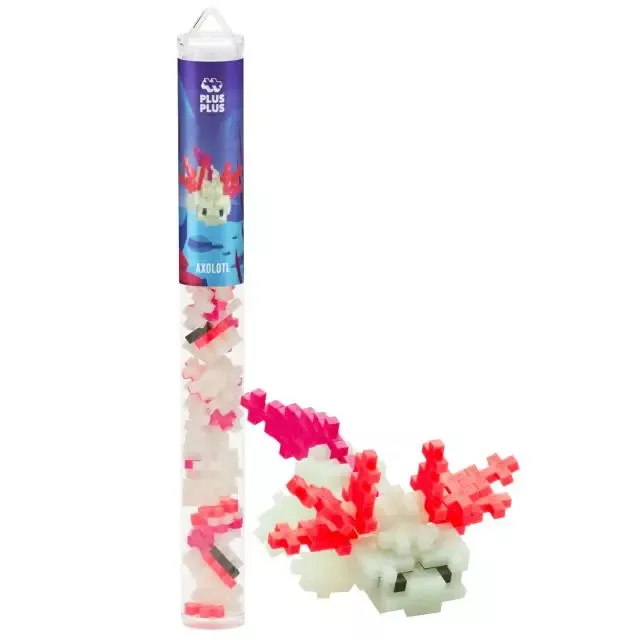 Plus Plus 70 Piece Axolotl 3D Puzzle Building Set