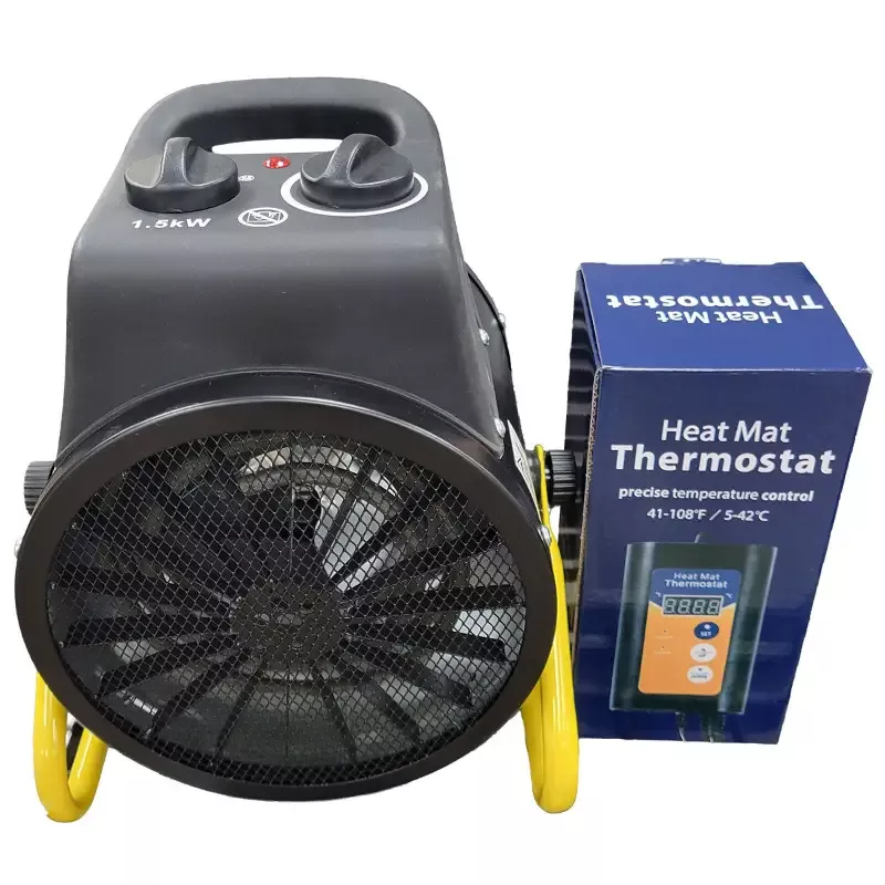 Portable Greenhouse Heater 120v with Digital Thermostat