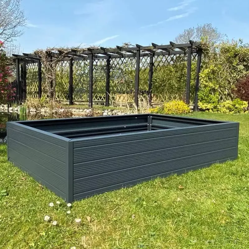 Rhino Aluminum Raised Bed 4ft x 6ft – Double Tier