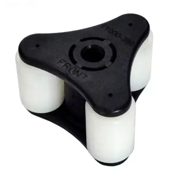 Roller Assembly -7 Tubes, Black Rollers