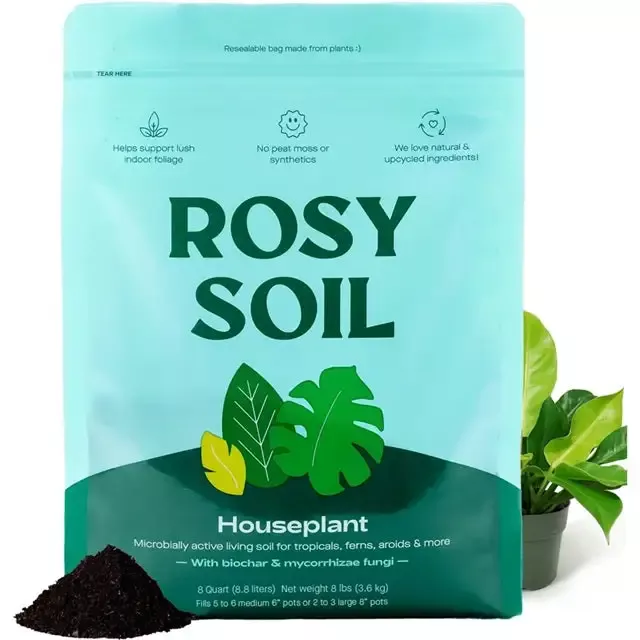 Rosy Soil Indoor Houseplant Potting Mix, 4 qt.