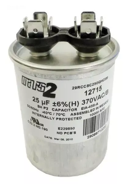 Run Capacitor 25 Mfd 370Vac