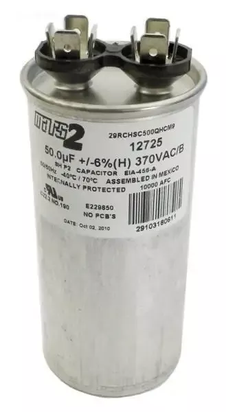 Run Capacitor 50 Mfd 370Vac
