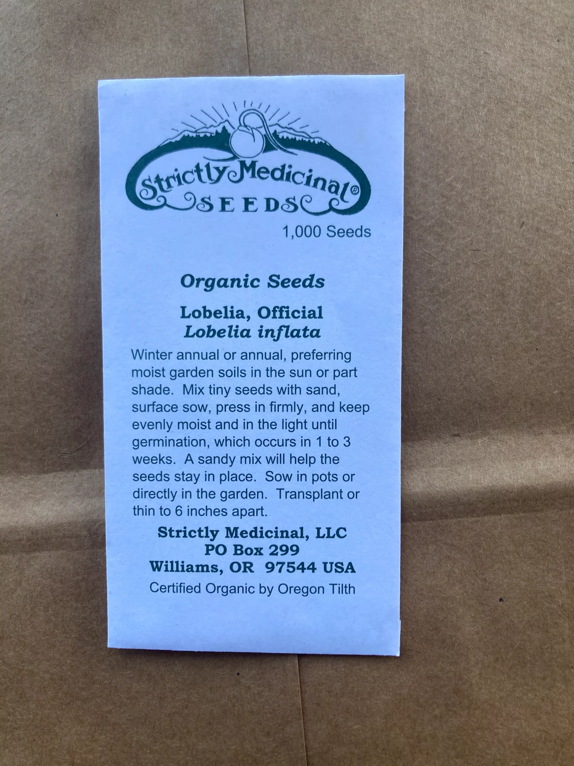 Seeds Lobelia, Official