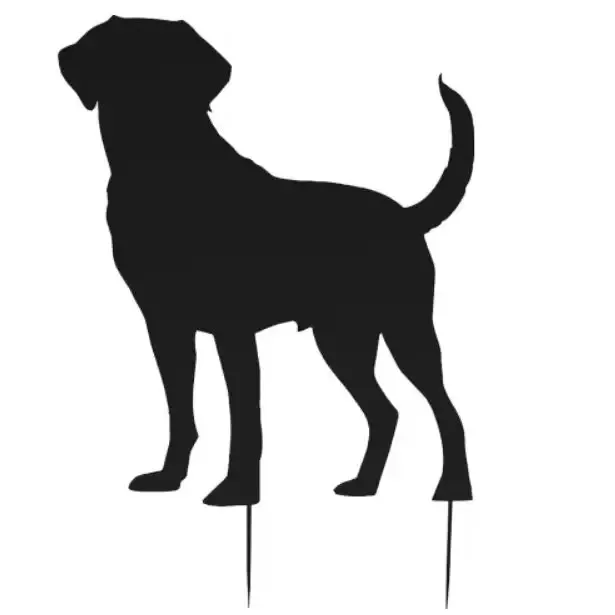 Shadow Yard Stake – Retriever Dog