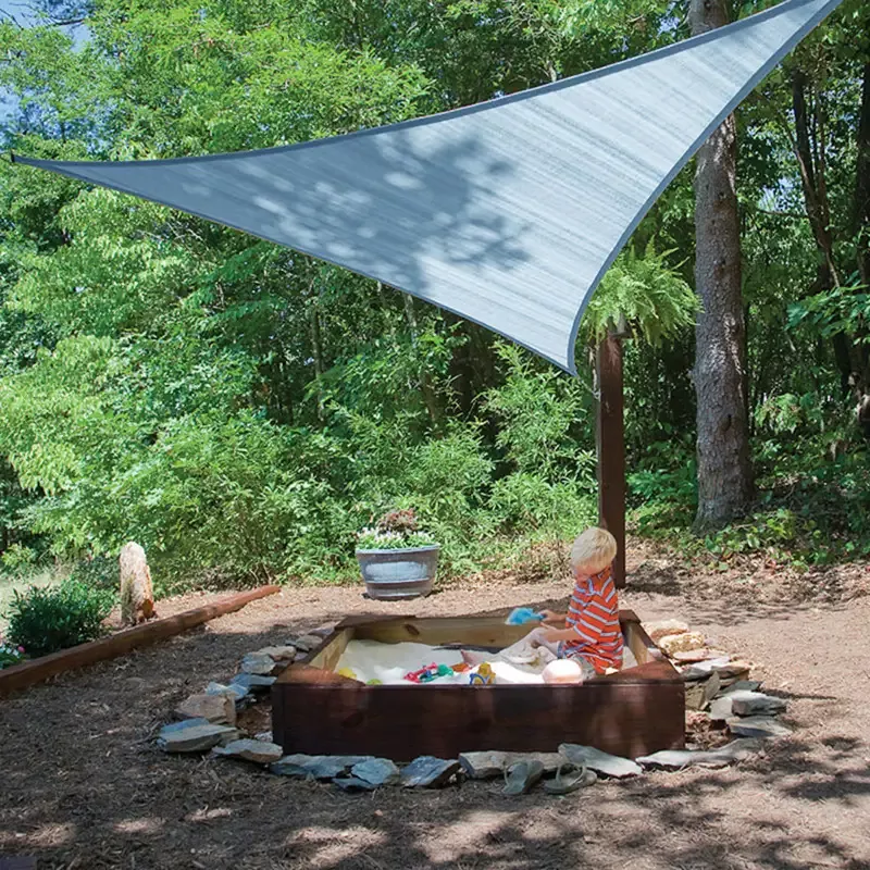 ShelterLogic Sun Shade Triangle Sail Sea Blue