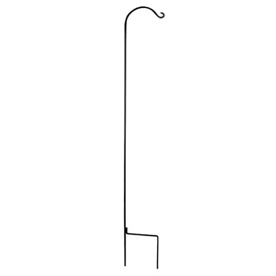 Shepherd’s Hook, 2 Piece Square 90″ Black Wrought Iron- The Hookery