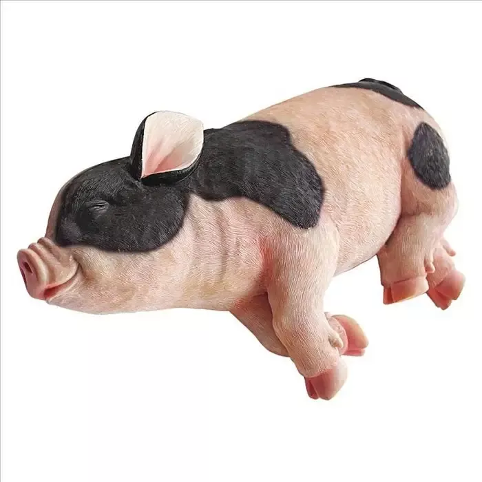 Sleeping Pig Garden Statue