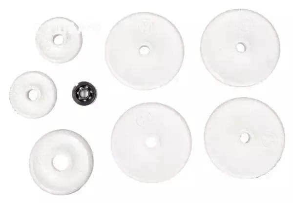 Soft Rollers w/Bearing, 7/pk