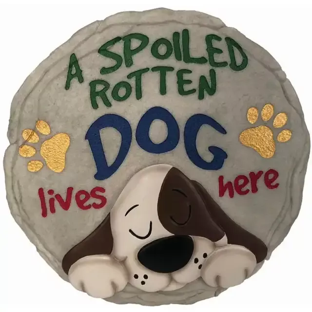 Spoontiques Spoiled Dog Lives Here Stepping Stone