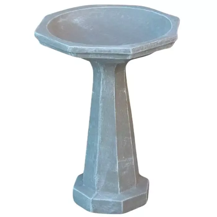 Stone Birdbath – Octagon Top