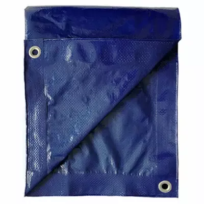 Storage Tarp Cover, Blue Polyethylene, 16′ x 20′