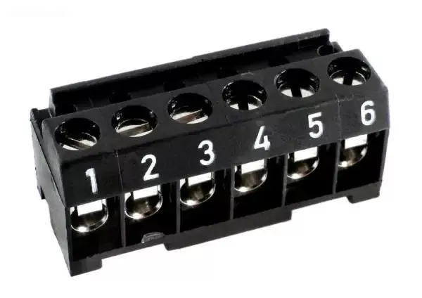 Terminal Bar, 6-Pin, Brown