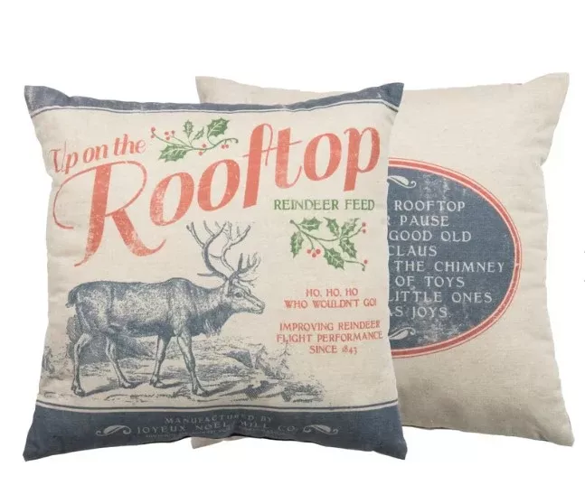 Up on the Rooftop Pillow