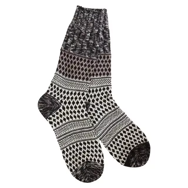 World’s Softest Women’s Weekend Gallery Textured Crew Sock, Nightfall Multi